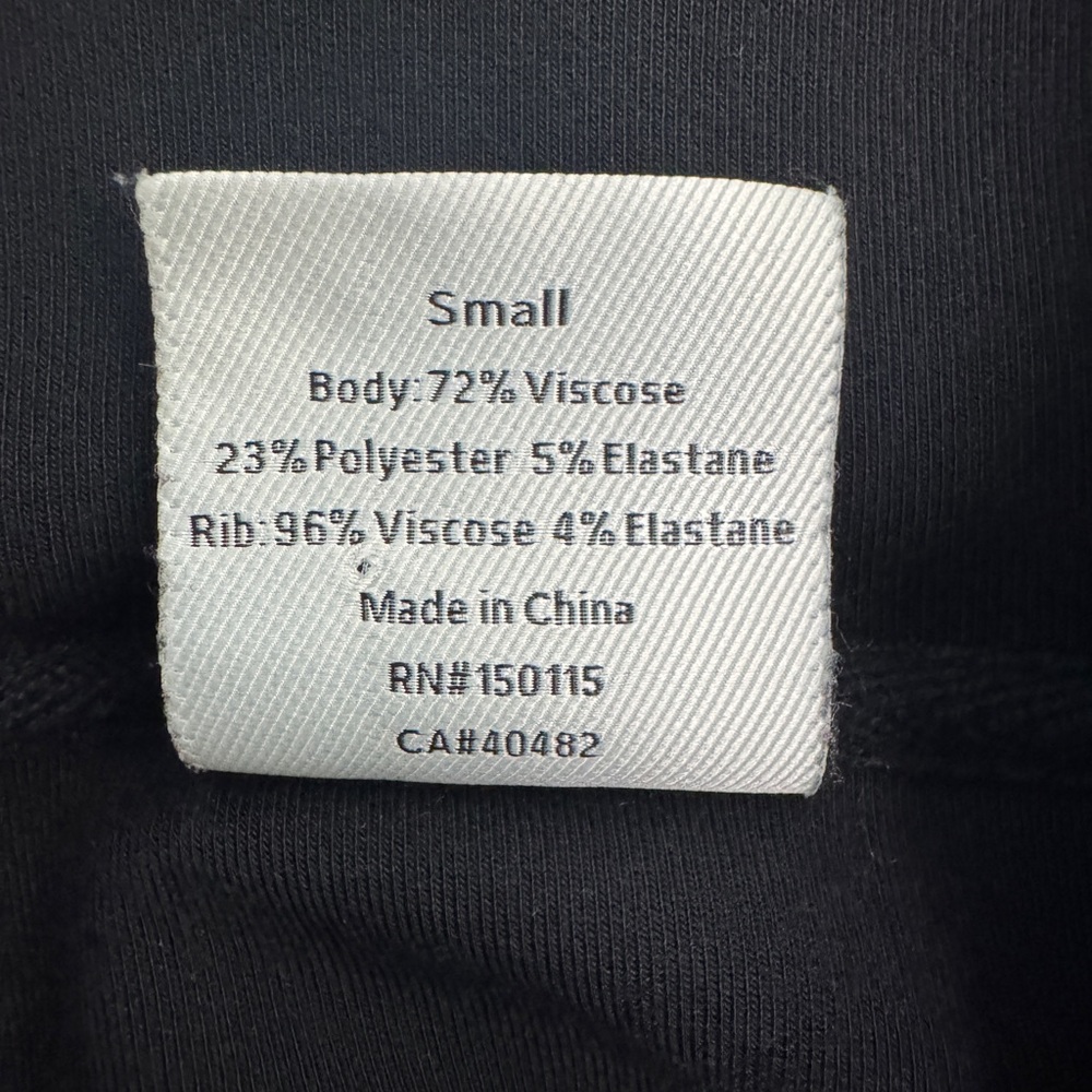 Varley Double Soft Betsy Sweat Mock Neck Pullover Black Size S Minimalist - Picture 14 of 16
